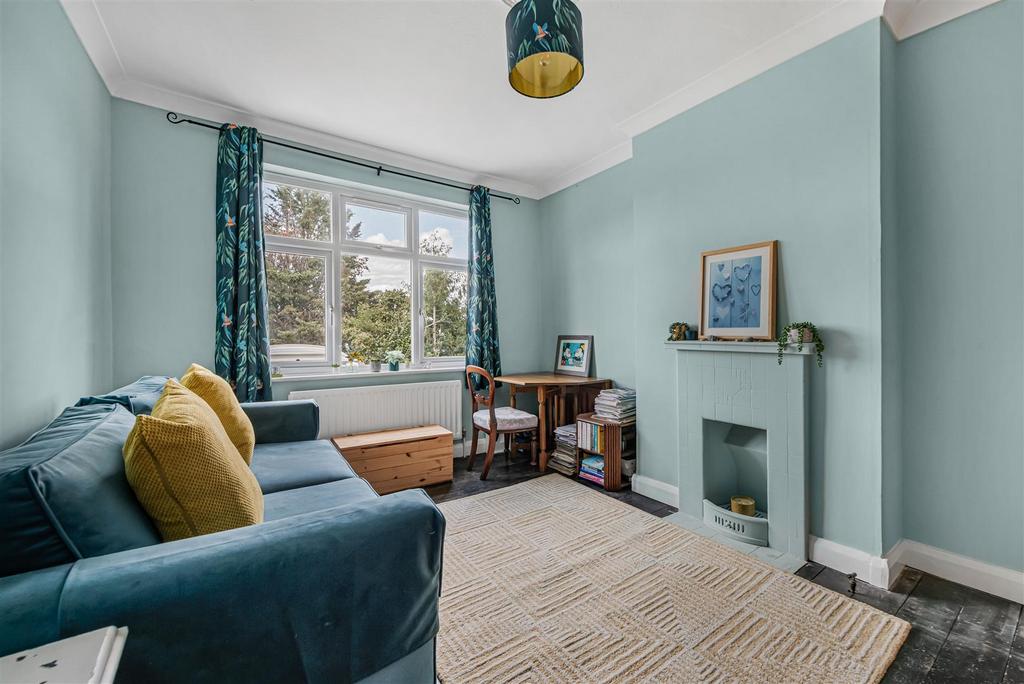 Living room, fireplace