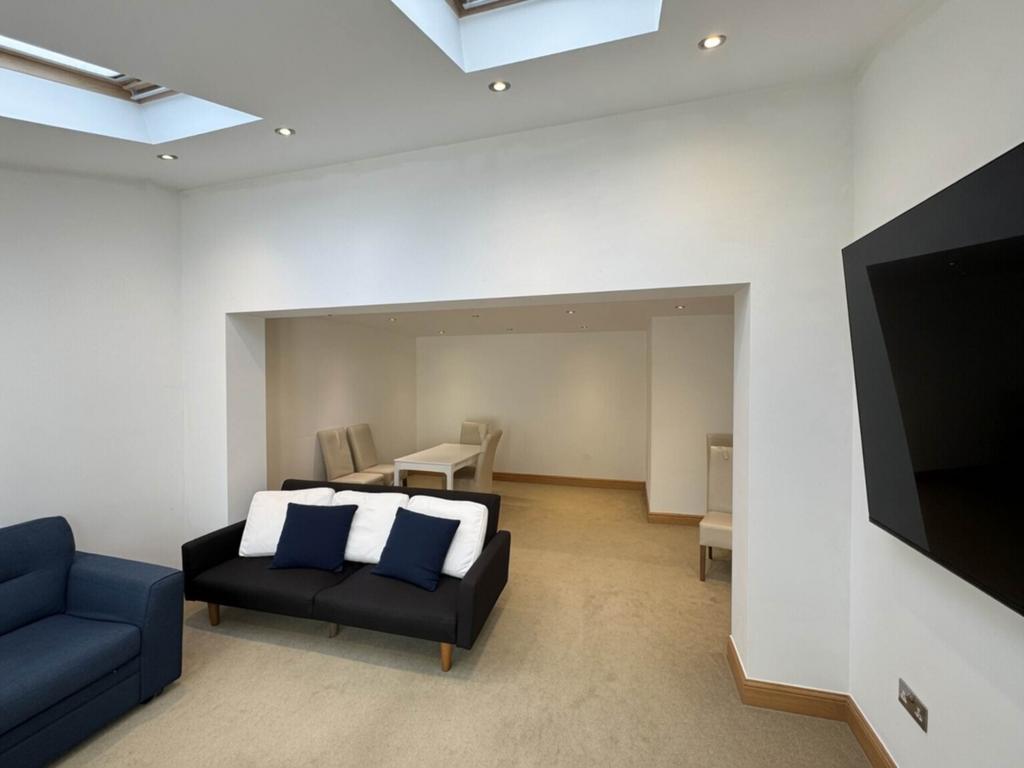 Open-plan living area, open plan living