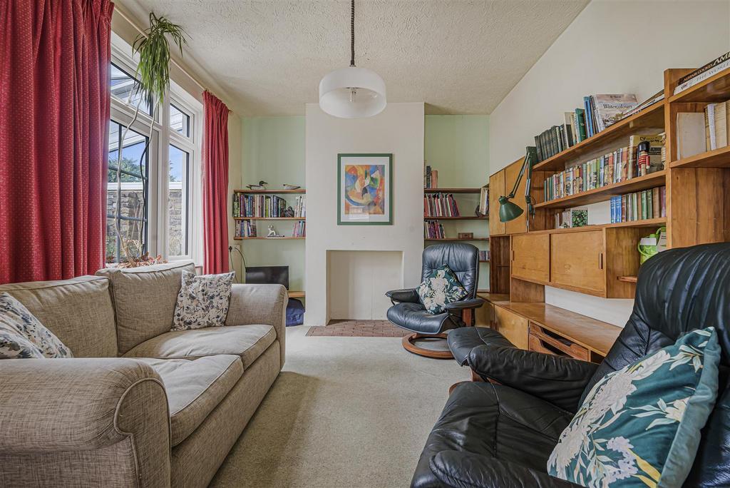 Living room, fireplace