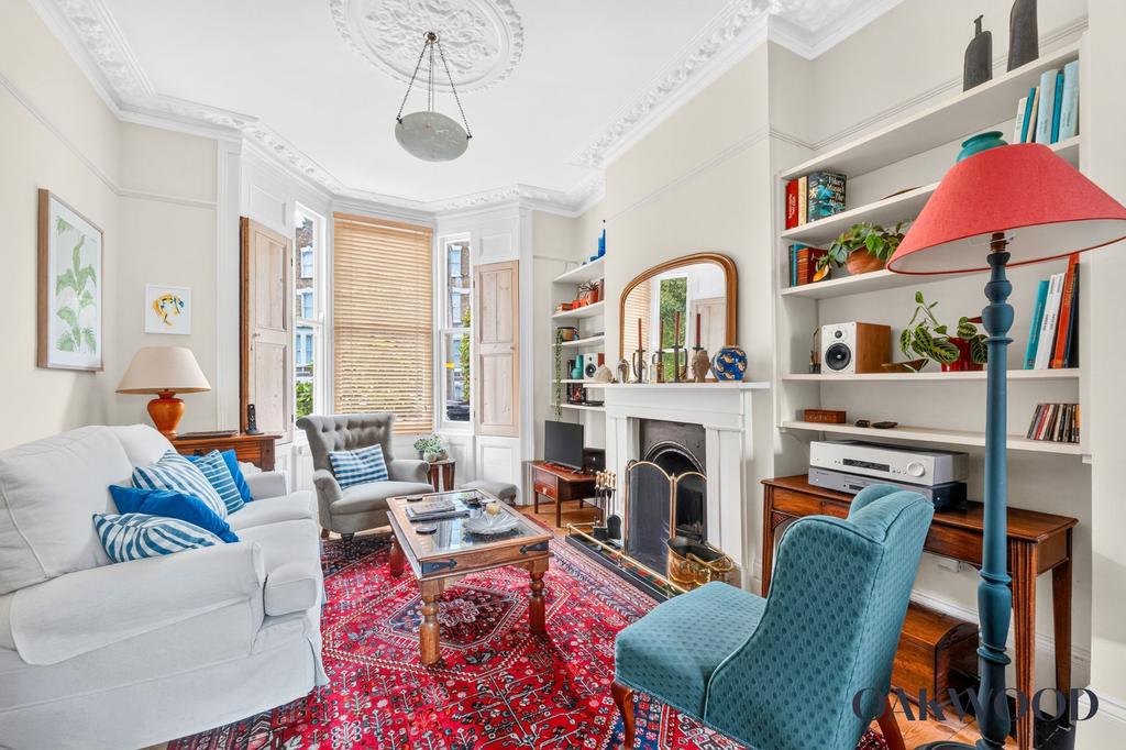 Living room, fireplace