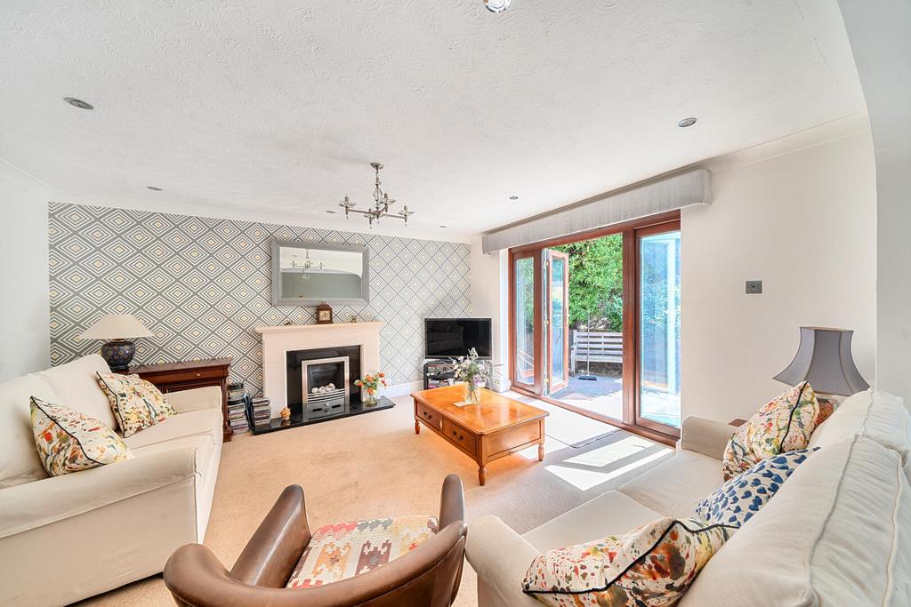 Living room, fireplace