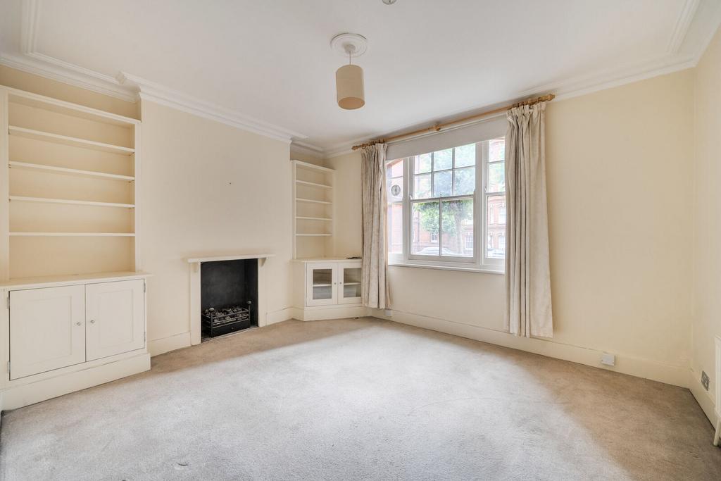 Living room, fireplace