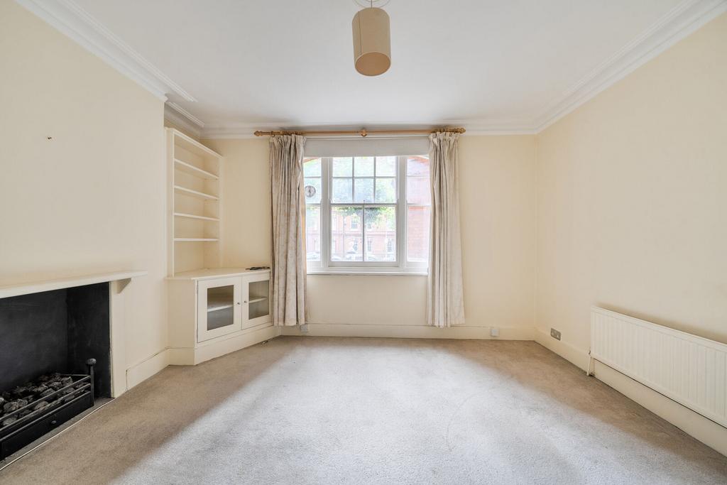 Living room, fireplace