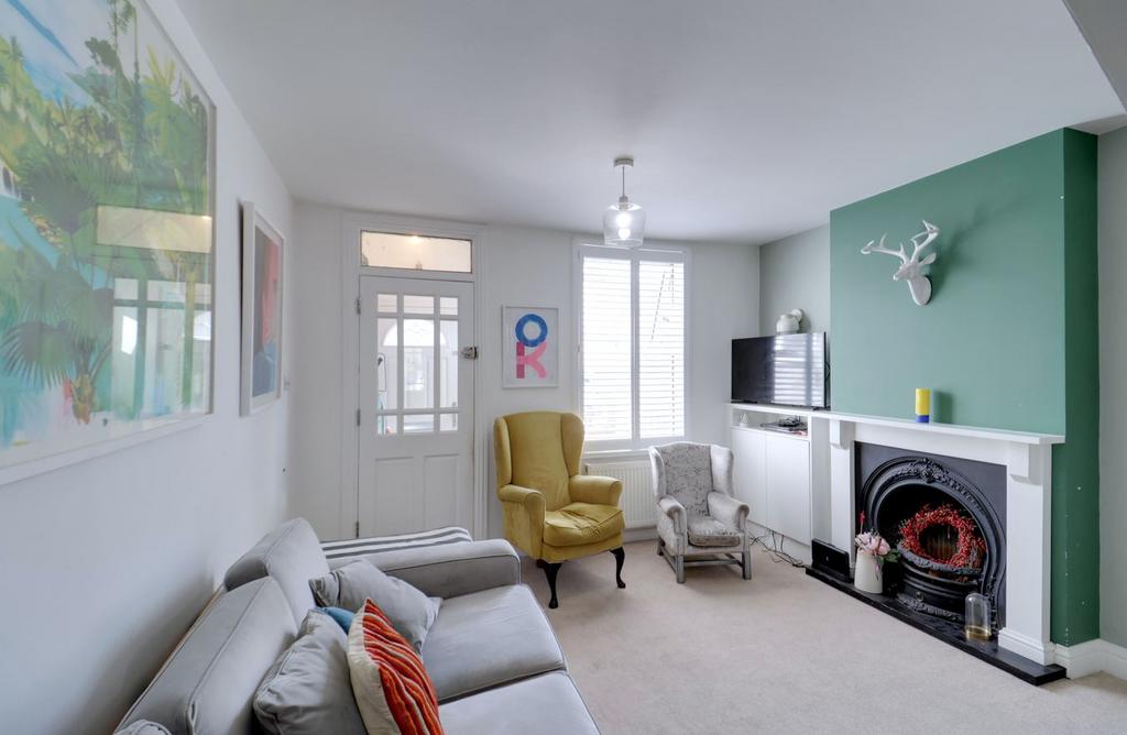 Living room, fireplace