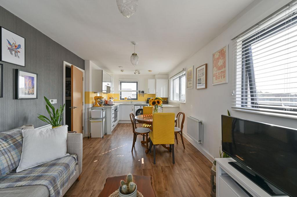 Open-plan living area, open plan living