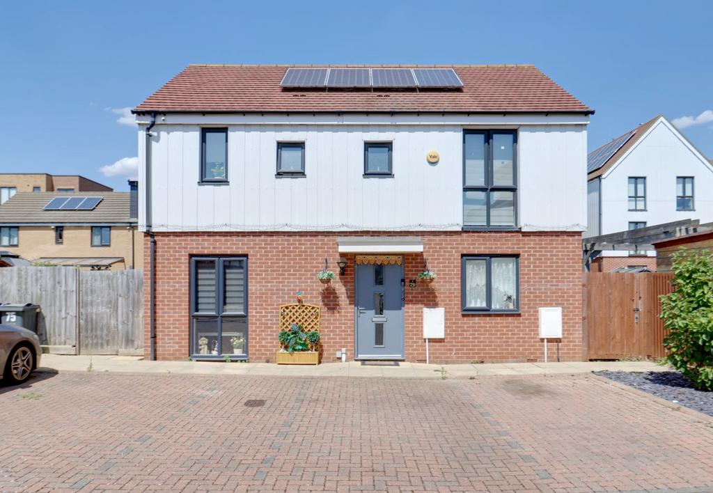 House exterior, solar panels