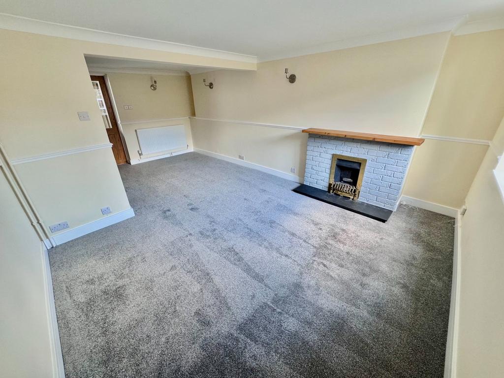 Living room, fireplace
