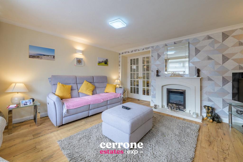Living room, fireplace
