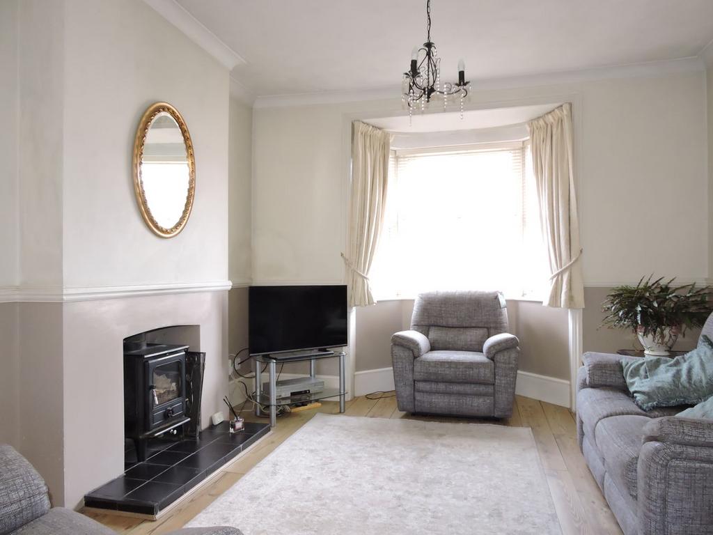 Living room, fireplace