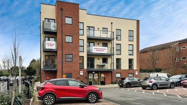 Apartment building facade, block of apartments