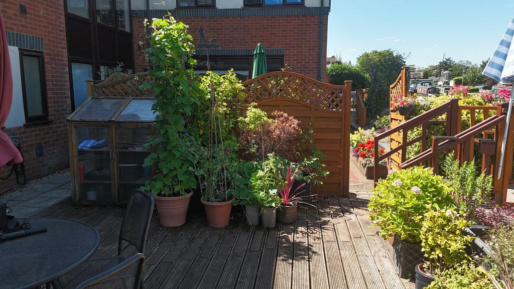 Decking area, garden