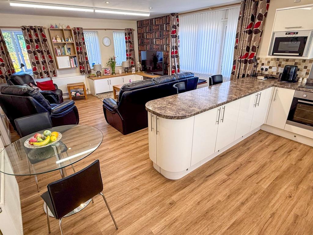 Open-plan living area, open plan living
