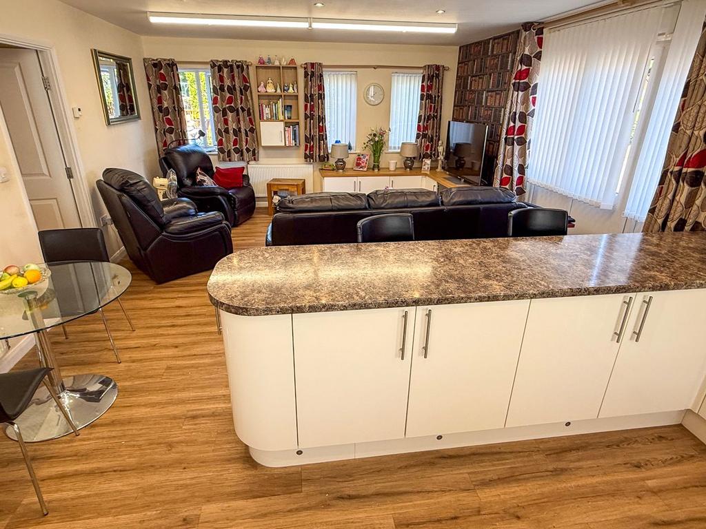 Open-plan living area, open plan living