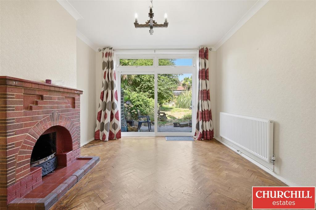 Living room, fireplace