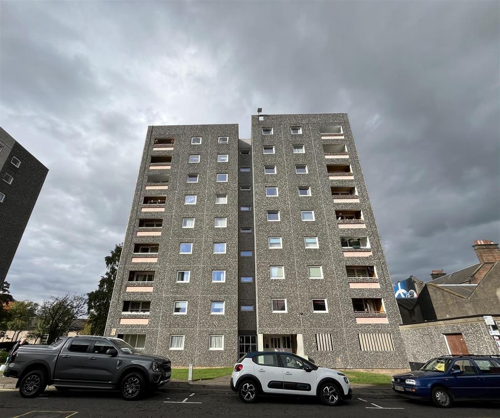 Apartment building facade, block of apartments