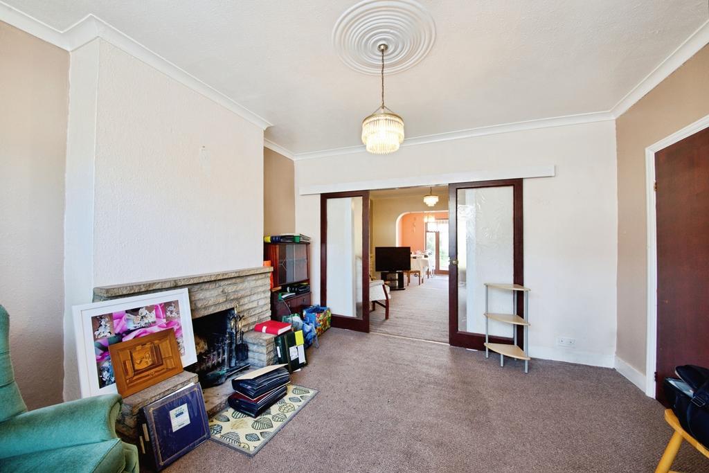 Living room, fireplace