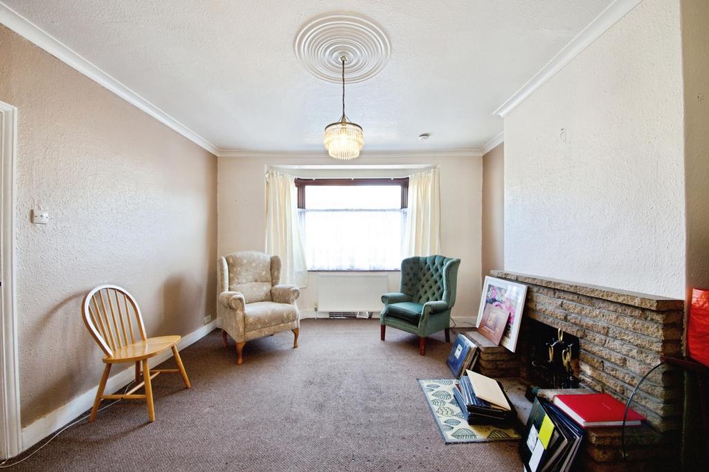 Living room, fireplace