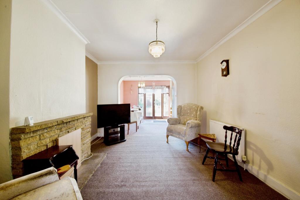 Living room, fireplace