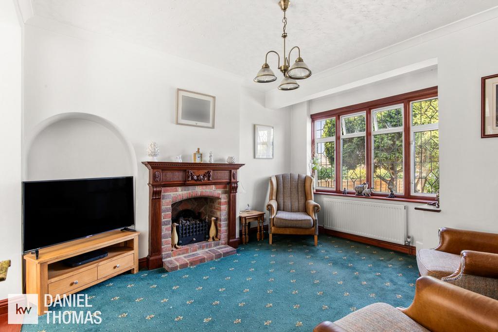 Living room, fireplace