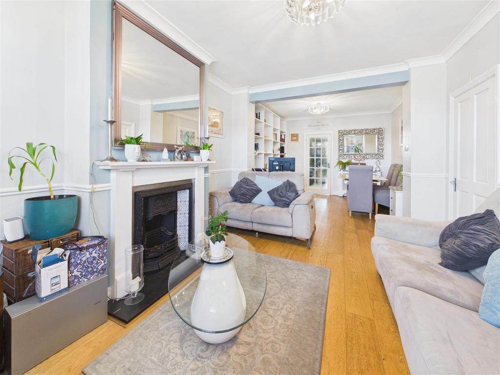 Living room, fireplace