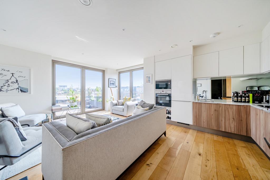 Open-plan living area, open plan living