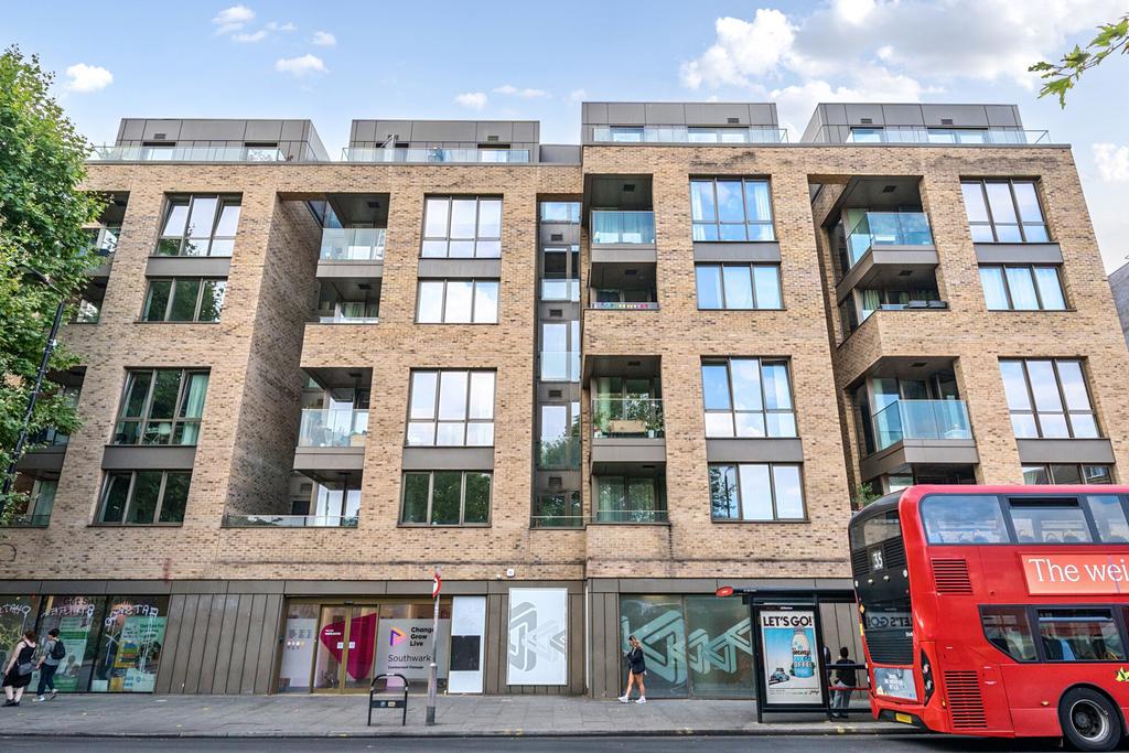 Apartment building facade, block of apartments