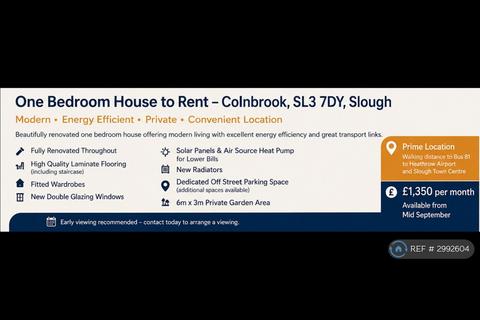 1 bedroom semi-detached house to rent, Tall Trees, Slough, SL3