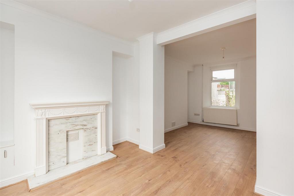 Living room, fireplace