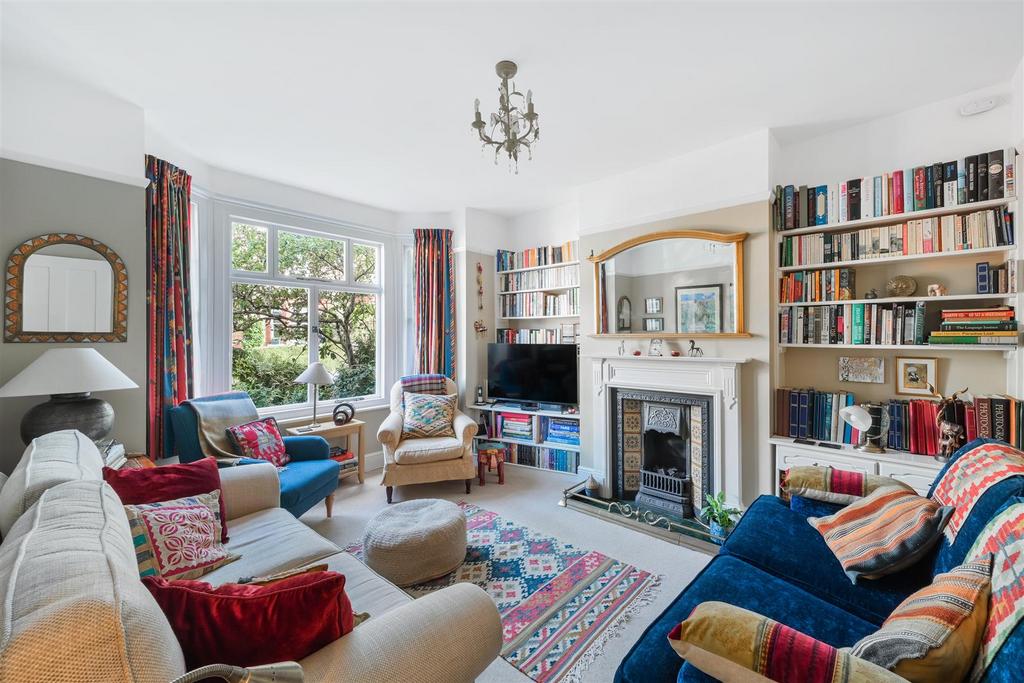 Living room, fireplace