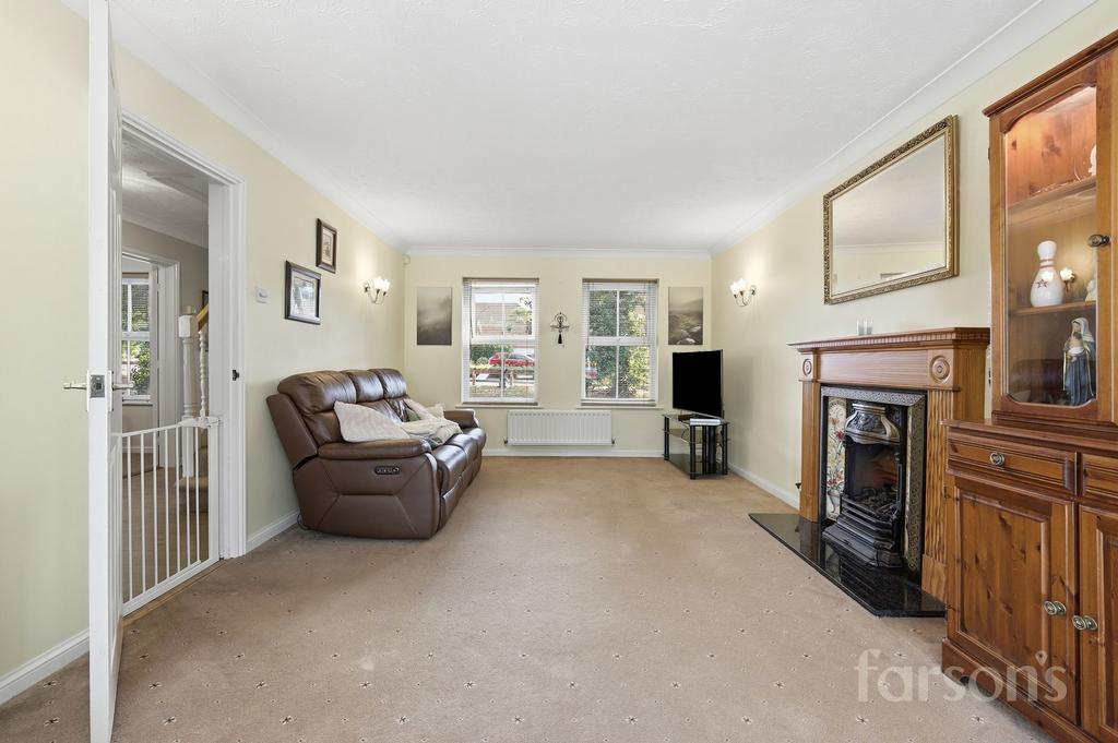 Living room, fireplace