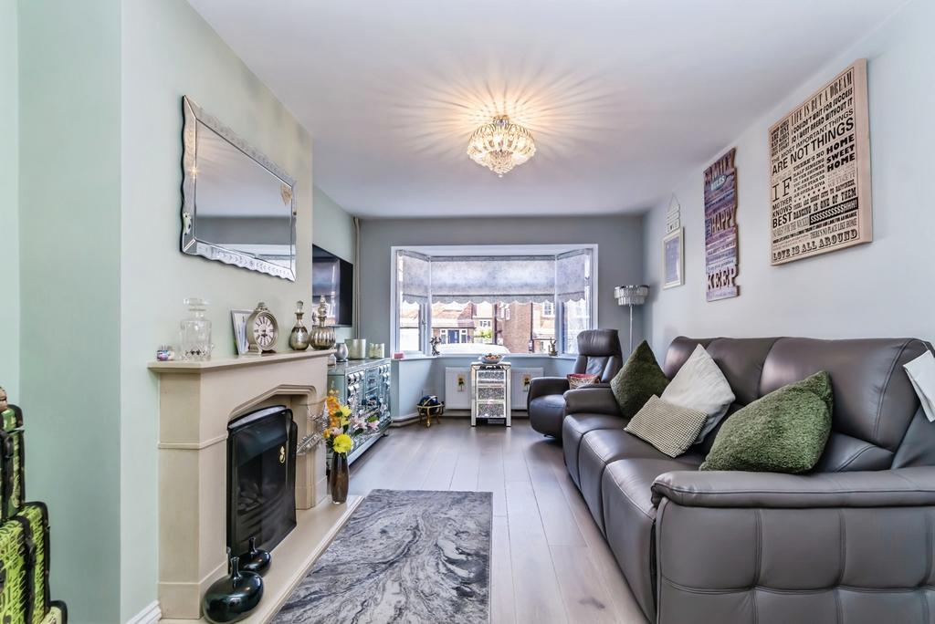 Living room, fireplace
