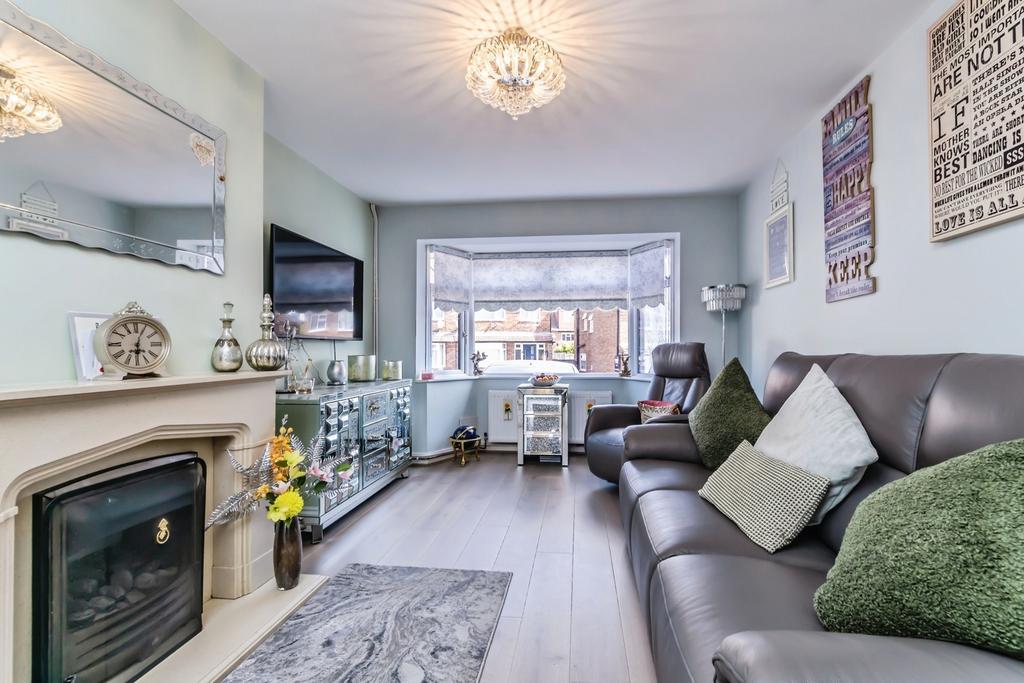 Living room, fireplace