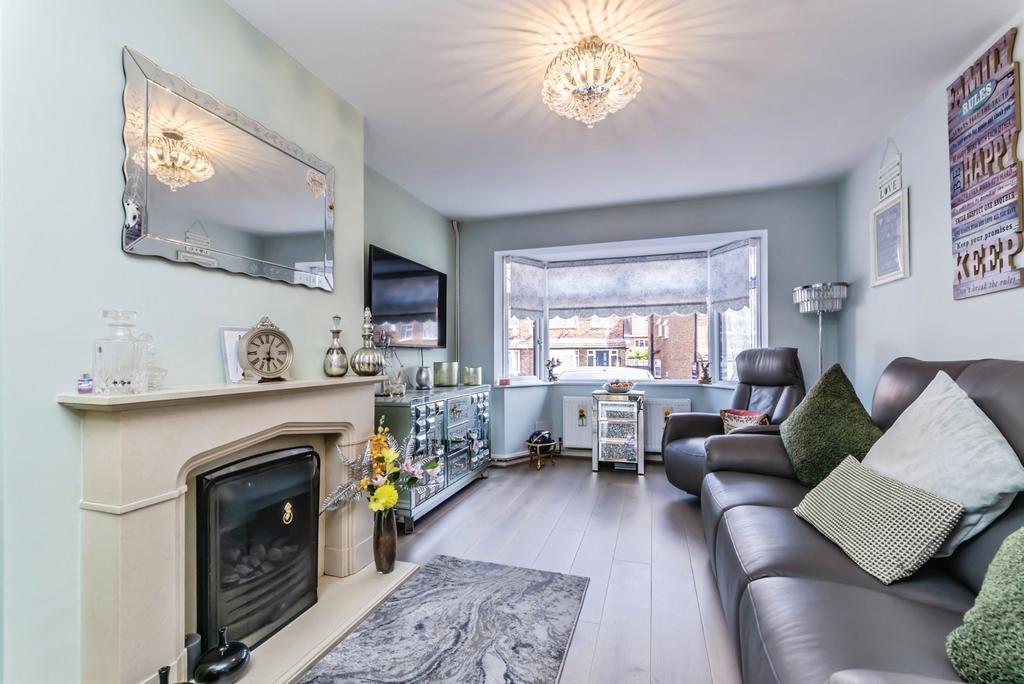 Living room, fireplace
