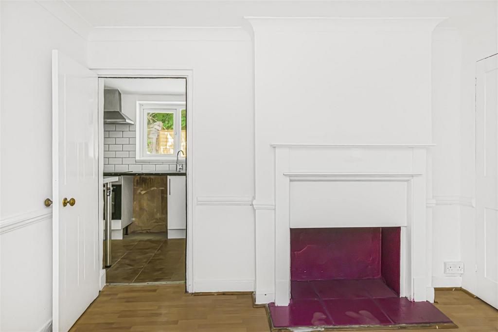 Reception room, fireplace