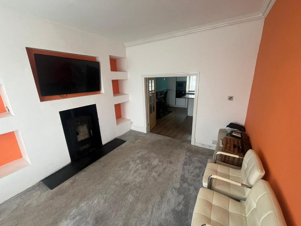 Living room, fireplace
