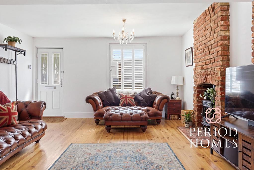 Living room, fireplace