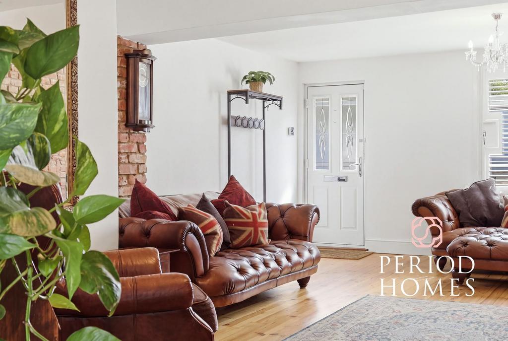 Living room, fireplace