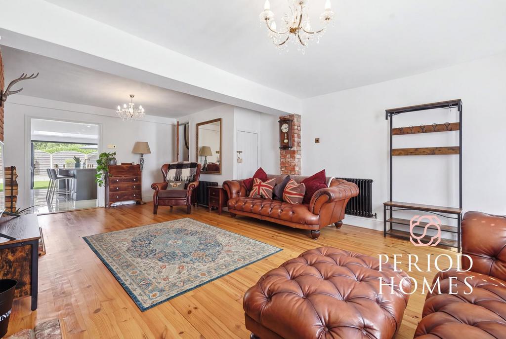 Living room, fireplace