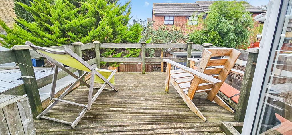 Decking area, garden