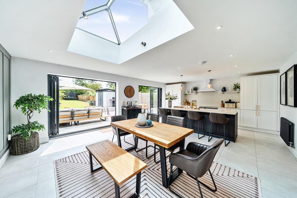 Open-plan living area, open plan living