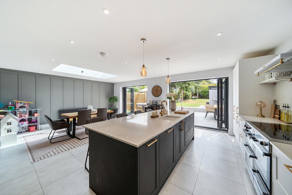 Open-plan living area, open plan living