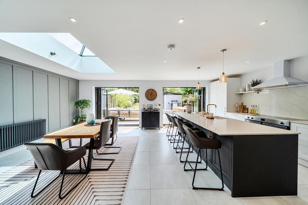 Open-plan living area, open plan living