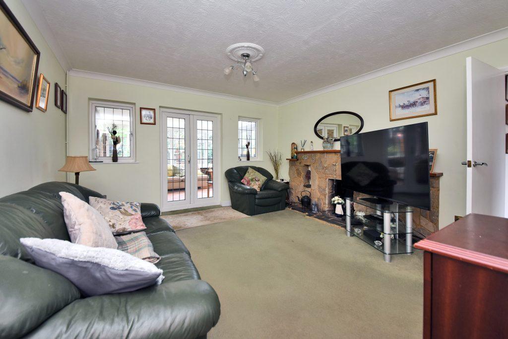 Living room, fireplace