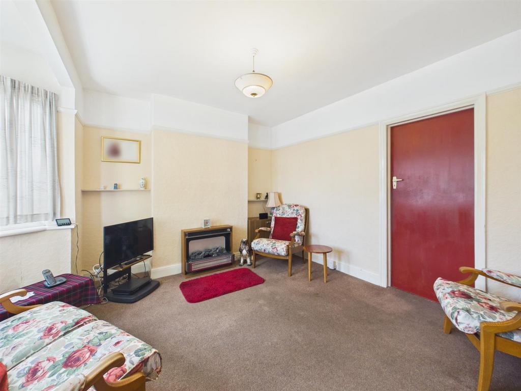 Living room, fireplace