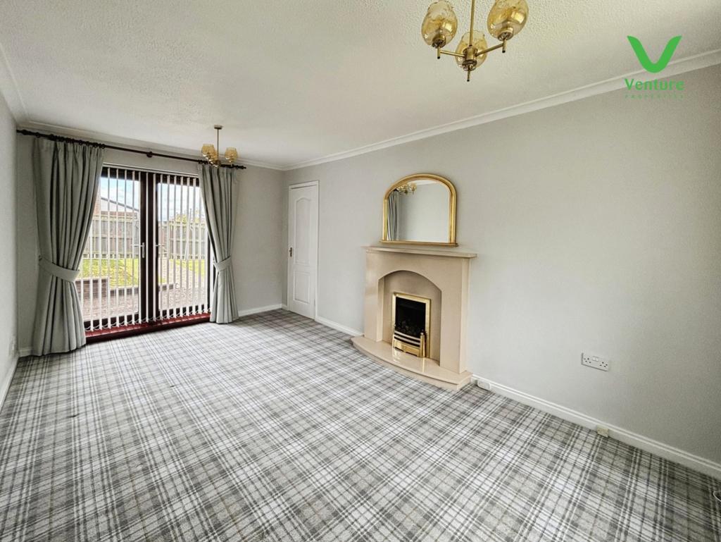Living room, fireplace