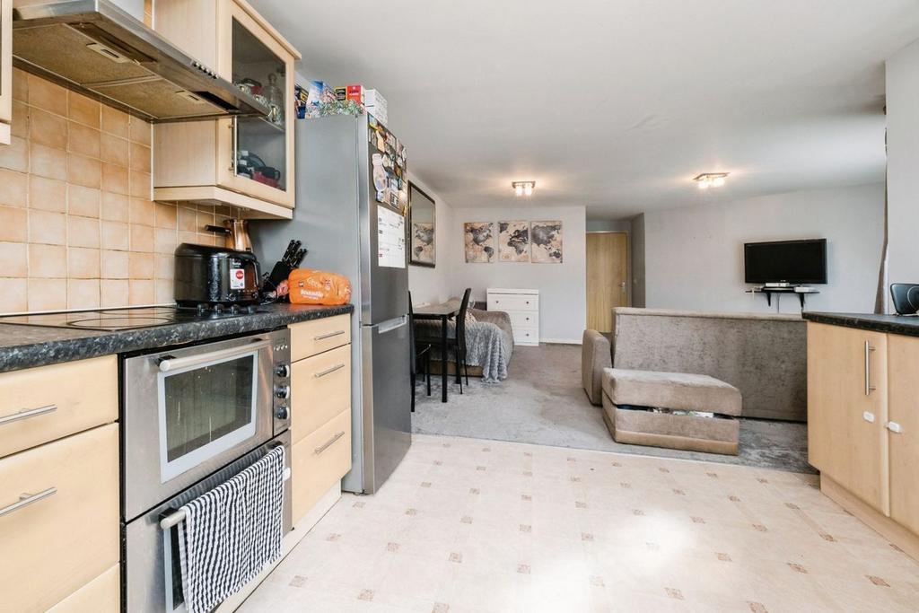 Open-plan living area, open plan living
