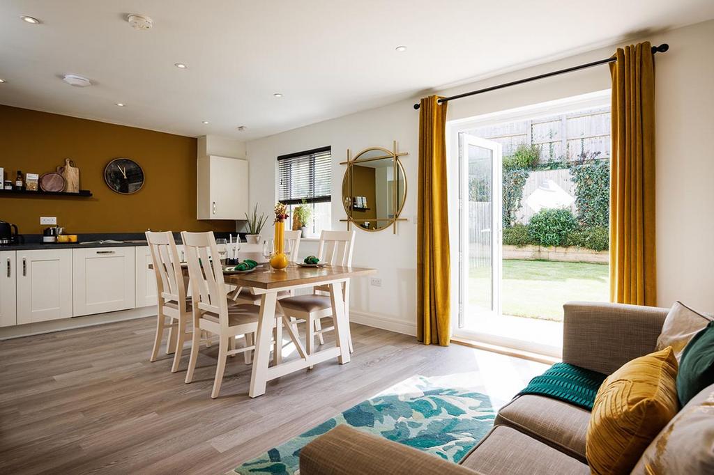 Open-plan living area, open plan living
