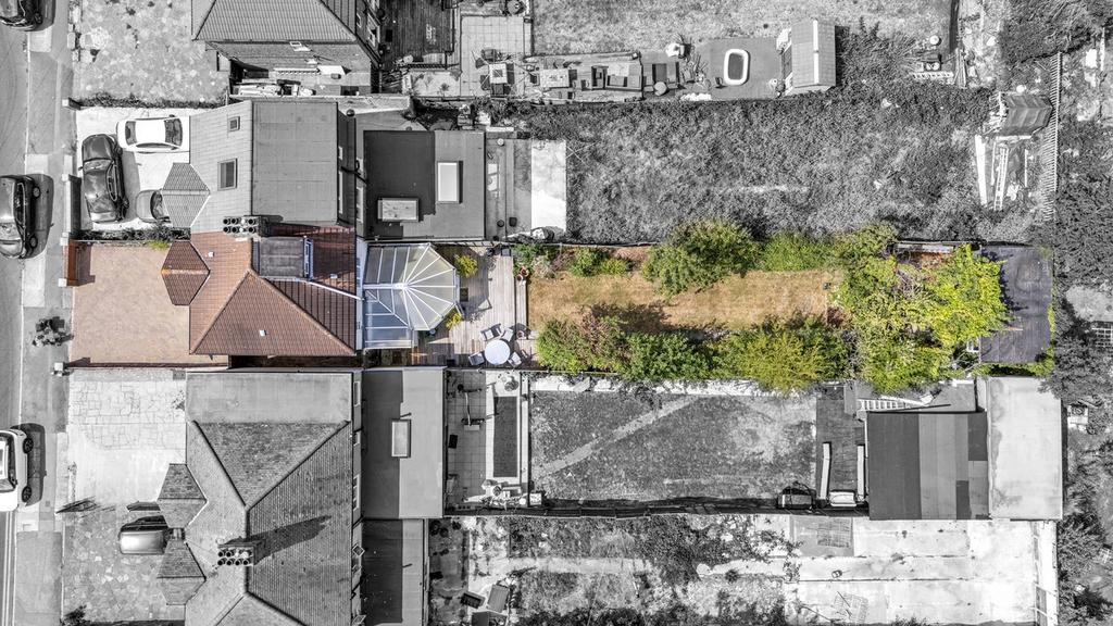 Aerial view, land
