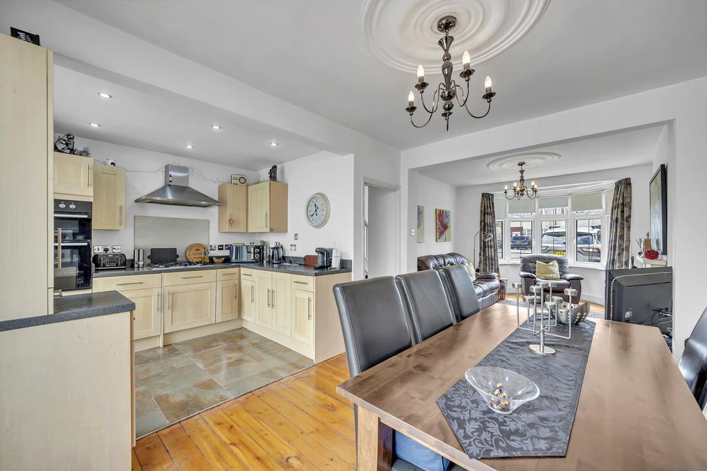 Open-plan living area, open plan living
