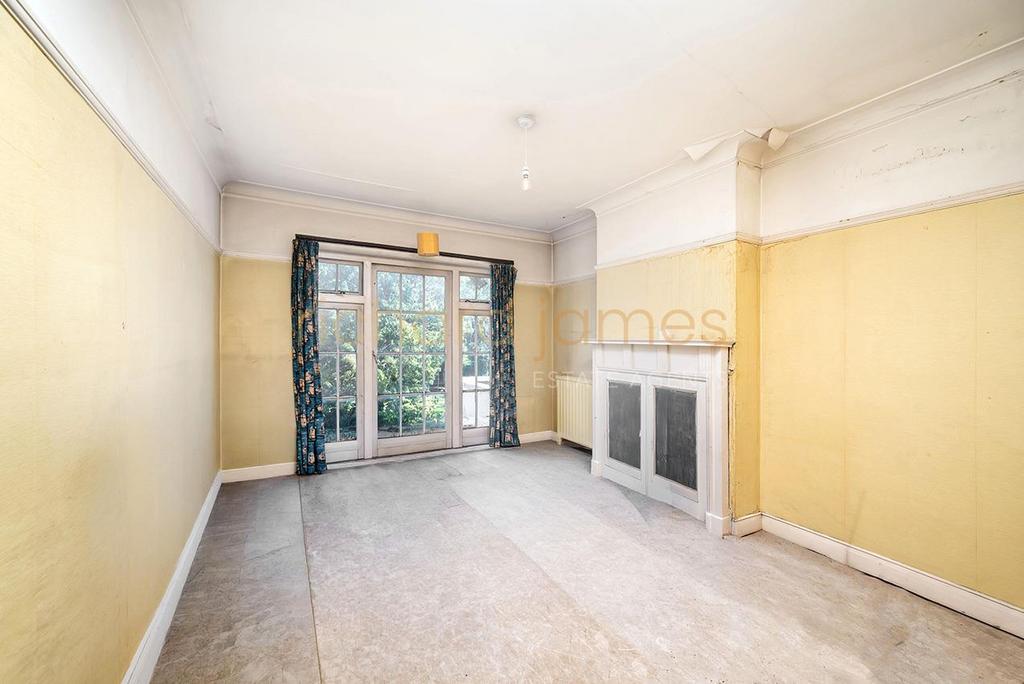 Living room, fireplace